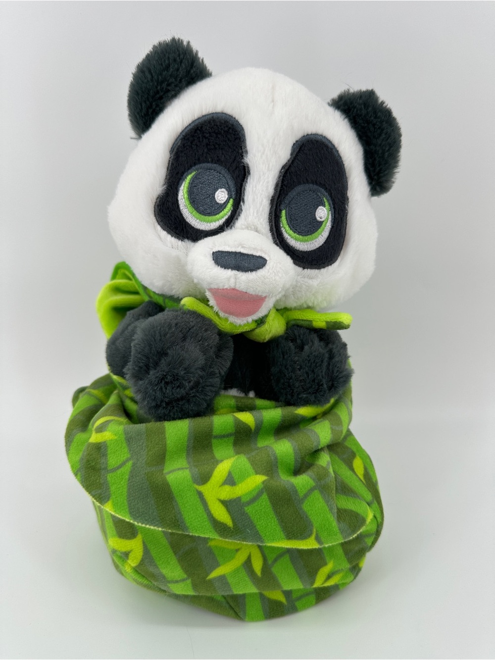 Disney Parks Panda Babies Baby Swaddle Plush  Blanket Pouch Animal Kingdom Toy